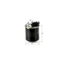 Image of MANN WK820/17 Fuel Filter Fits Mercedes-Benz C-Class CLS E-Class GLC GLE