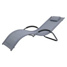 Image of Jarder Lightweight Aluminium Sun Lounger Sun Bed Garden Patio Resort Quality