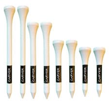 Image of WOODEN GOLF TEES ALL LENGTHS - 42mm / 54mm / 70mm / 83mm