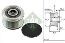 Image of ✅Fits INA 535 0102 10 ALTERNATOR FREEWHEEL CLUTCH   ⭐UK Seller⭐