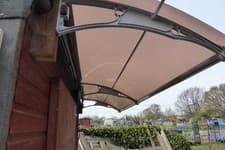 Image of CANOFIX 1000x3500mm DIY Door Canopy Polycarbonate Cantilever Porch Patio Walkway