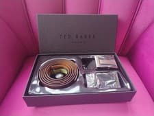 Image of Ted Baker Wilmer Belt - Brown, One Size - RRP ,£55