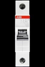 Image of ABB 40 AMP CURVE C 10kA MCB CIRCUIT BREAKER S201M 2CDS271001R0404
