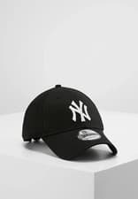 Image of Mens NEW ERA CAP NY 9Forty HAT New York Yankees Black White Adjustable-UNISEX