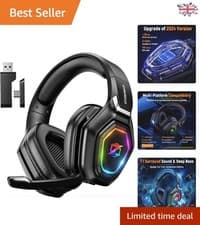 Image of Wireless Gaming Headset for Serious Gamers - 2.4GHz Audio & 10m Range