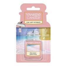 Image of Yankee Candle Car Jar Air Freshener - Pink Sands | 3D Odour Fragrance Scent
