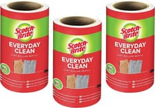 Image of Scotch-Brite Everyday Clean Lint Roller Refill, 3 Rolls X 56 Easy Tear Sheets 16