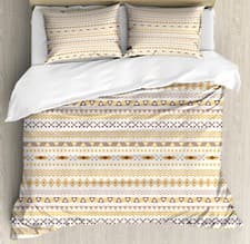 Image of Aztec Duvet Cover Set Geometrical Continuous Art