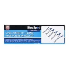Image of BlueSpot 5 PCE 275mm (11") Long Nose Pliers Soft Grip Vinyl Handles