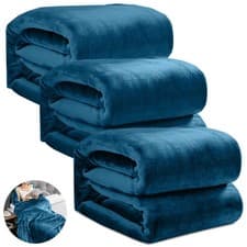 Image of Luxury Thick Mink Blanket Large Faux Fur Fleece Sofa Bed Throw Couch Warm Soft