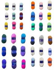 Image of Double Knitting Wool 100g Crochet Yarn 100% Acrylic 300m Length Woolcraft