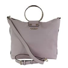 Image of GUESS Brooklyn Ladies Handbag Stone Shoulder Bag Beige New