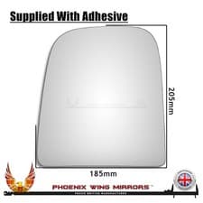 Image of For Iveco Daily Mk2 Wing Door Mirror Glass 2006-2014 Convex Left Hand Side