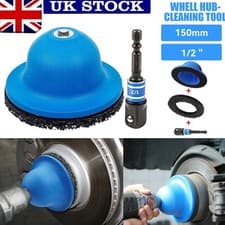 Image of Wheel Hub Disc Brake Cleaning Tool 1/2" Drive Grinding Cleaner Attachment & Pad