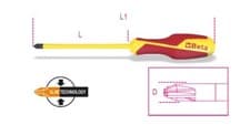 Image of Beta Tools 1275MQ/C VDE 1000V Insulated Screwdriver for Combined PH1/LPP