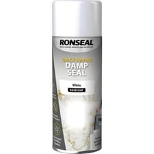 Image of Ronseal Quick Dry Damp Seal 400ml Aerosol White for Damp Walls and Ceilings