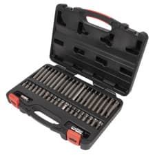 Image of Sealey 42pc 3/8" & 1/2" Square Drive TRX-Star Hex Spline Bit Set AK21942P