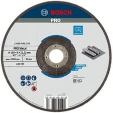 Image of Bosch PRO A30T BF Depressed Centre Metal Grinding Disc 180mm