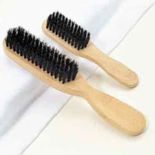 Image of 2 pack nylon finishing hair Brush Set for Smooth Ponytails Buns Edges beard