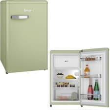 Image of Swan Retro Green 90L Under Counter Fridge Freezer SR11035GNE - Energy Efficient!
