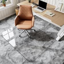 Image of Clear Office Chair Mat 90x120cm Hard Floor Protector PVC Large Desk Floor Mat