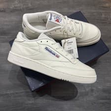Image of Reebok Classic Club C Men’s Unisex Trainers Shoes 'Chalk White' UK 6-11