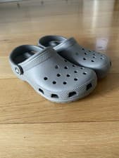 Image of Crocs Classic Sandal Clogs Beach Shoes Grey Ladies UK 4 Men’s UK 3 Genuine NEW
