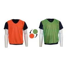 Image of Plain Reversible Mesh Training Bib (Infants,Kids) Kids Orange/Green Kids Orange/