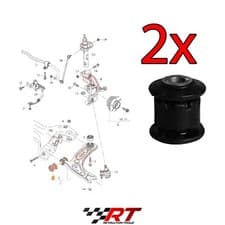 Image of Audi Skoda Seat VW Fits Front Inner Control Arm Trailing Bush 2x 1K0407182