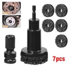 Image of 7X Wheel Hub Resurfacing Kit Wheel Stud and Hub Cleaner, Quick Rust Removal Tool