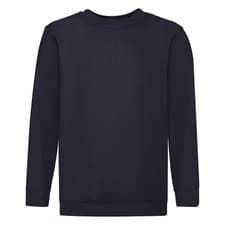 Image of Fruit Of The Loom Childrens Unisex Set In Sleeve Sweatshirt   BC4367