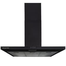 Image of Russell Hobbs 90cm Chimney Cooker Hood - Black RHTCH900B1B