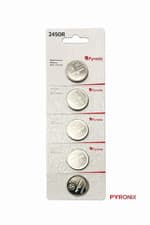 Image of CR2450R 3V Lithium Coin Cell Battery Pack of 5 Long Life