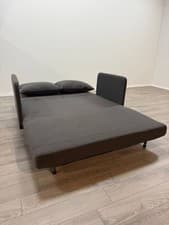 Image of Alex Fabric Sofa Bed – Charcoal Small Double (RRP £390)