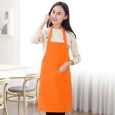Image of NEW PLAIN APRON UK With Front Pocket Chefs Butchers Kitchen Cooking Craft Baking