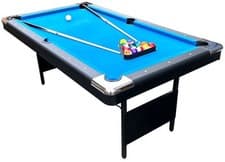 Image of HomeGames 6ft Folding Leg Pool Table - Blue Cloth - Free Delivery 3-10 Days. NEW