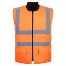 Image of Hi-Vis Reversible Bodywarmer with Quilted Lining