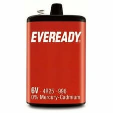 Image of Eveready PJ996 4R25 6V Lantern Battery