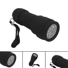 Image of Rubber Coated Torch 9 Led Mini Ultra Bright Soft Grip & Weather Resistance