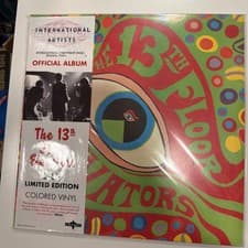 Image of 13th FLOOR ELEVATORS The Psychedelic Sounds Of GREEN RED SPLATTER vinyl 2 LP NM