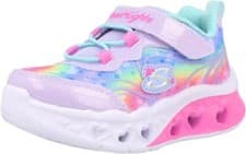 Image of Skechers Girls Toddler Flutter Heart Lights Groovy Trainers 3253