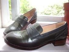 Image of CLARKS. NEW with RRP £59.Comfortable Taupe Patent Real Leather Shoes. UK 3.5/36