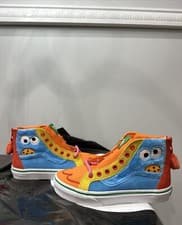 Image of Little Kids Vans x Sesame Street SK8-Hi Zip Casual Shoes Multicolor 00C4NBMC 900