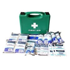 Image of Qualicare HSE 1-10 Person Economy Kitchen Catering First Aid Kit, Green