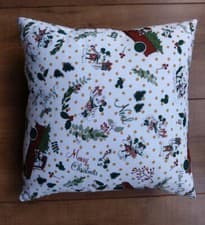 Image of Mickey & Minnie Christmas Scatter Cushion Traditional Decorative Christmas Gift