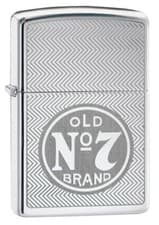 Image of PERSONALISED JACK DANIELS POLISHED CHROME ZIPPO LIGHTER - SMOKING GIFT