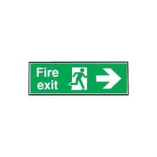 Image of SIGN, FIRE EXIT RIGHT, RIGID PLASTIC , 12004L