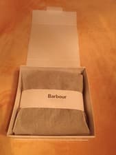 Image of Barbour Jesmond Beanie and Scarf Gift Box Set (Mid-Grey) NIB