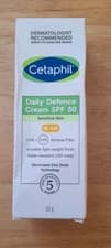 Image of Cetaphil Daily Defence SPF 50 Moisturiser for Sensitive Skin 50g