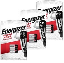 Image of 6x Energizer 4LR44 Alkaline 6V Battery 476A PX28A A544 With Longest Expiry